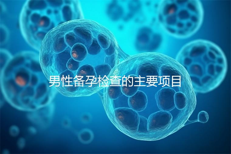 男性備孕檢查的主要項目有哪些？