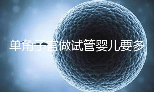 單角子宮做試管嬰兒要多少錢？移植2個至少需要這個數(shù)字