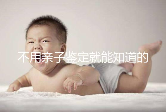 不用親子鑒定就能知道的方法不少,性格、行為都能測(cè)出