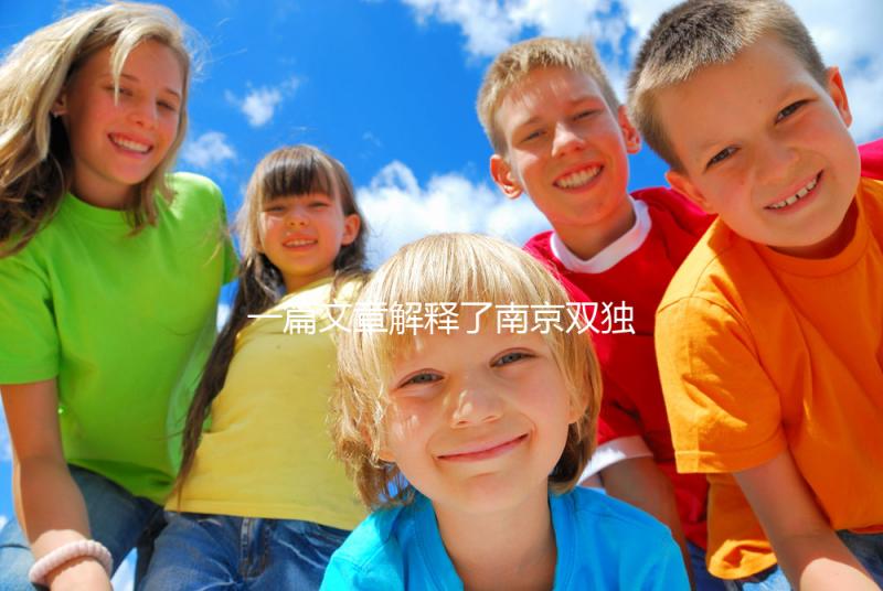 一篇文章解釋了南京雙獨二胎政策如果符合條件，可以申請補貼