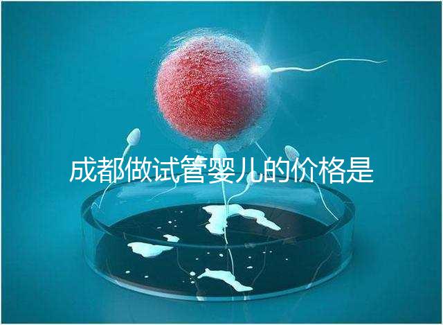 成都做試管嬰兒的價格是多少?做一個三代試管嬰兒需要多少錢?