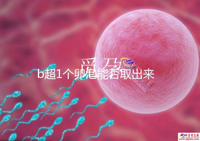 b超1個(gè)卵泡能否取出來(lái)分人，質(zhì)量好或有一定受孕幾率