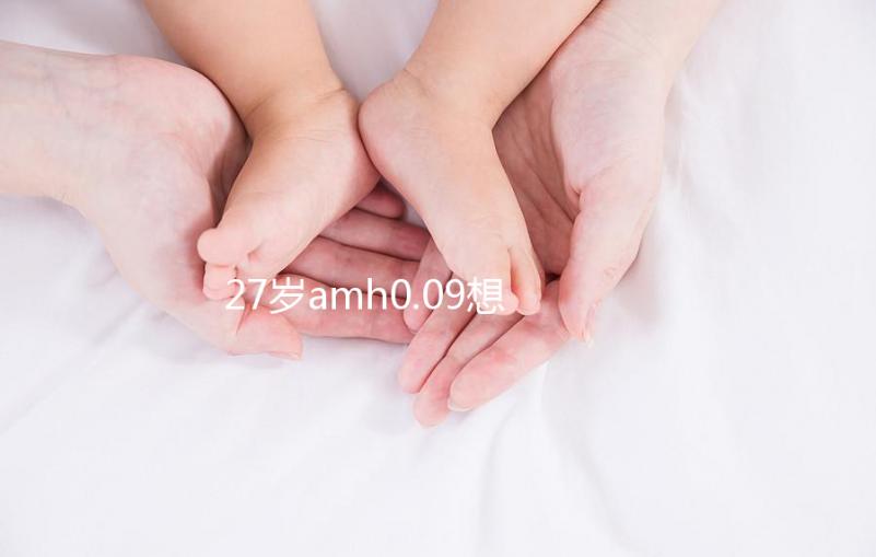 27歲amh0.09想自然懷孕概率很小，有排卵不如做試管！